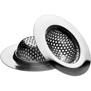 2 Pack - 2.75" Top / 1.5" Basket- Stainless Steel Bathtub Drain Strainer Cover Shower Hair Drain Catcher Sink Strainer Filter Basket for Bathroom