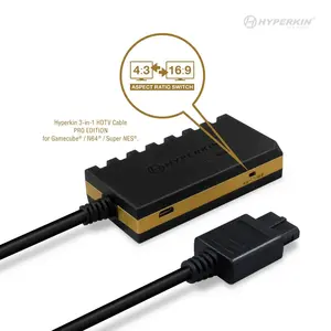 3-In-1 720p HDTV Cable HD Pro Edition W/ 4 Visual Modes, No Additional Power Supply For GameCube®/ N64®/ Super NES®