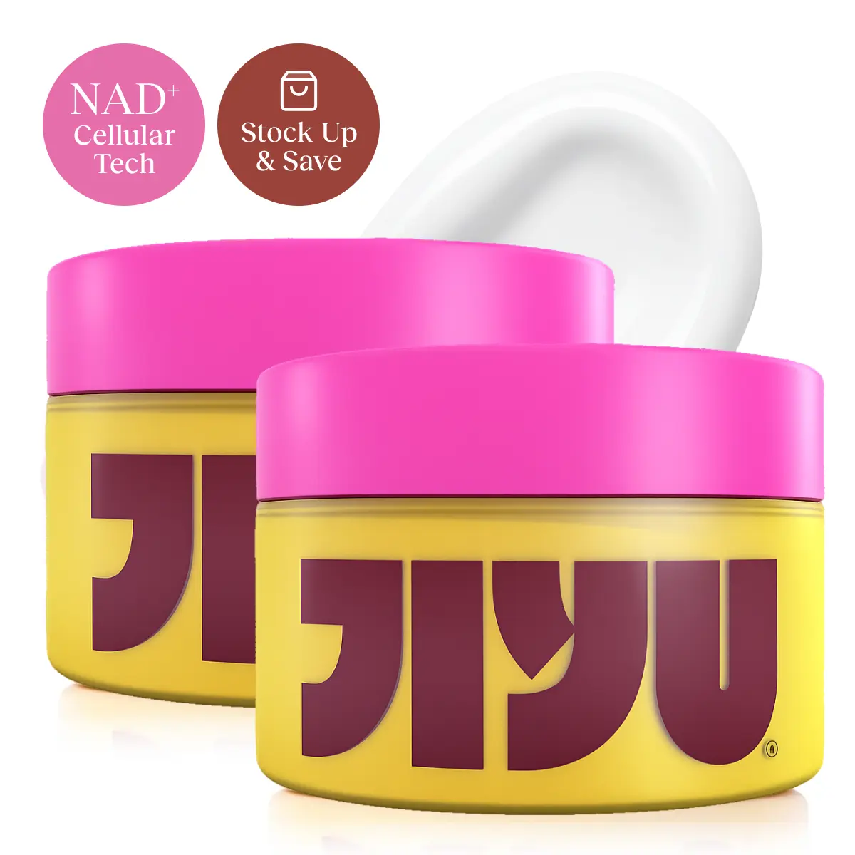 JiYu Korean Skincare (2-PACK) - NAD+ Powered Anti-Aging Moisturizing Cream | Daily Face Moisturizer for Skin Elasticity, Firmness & Wrinkle Reduction