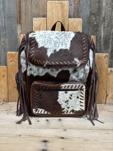 Concealed Carry Cowhide Fringe Backpack! Concealed Carry Cowhide Fringe Backpack!