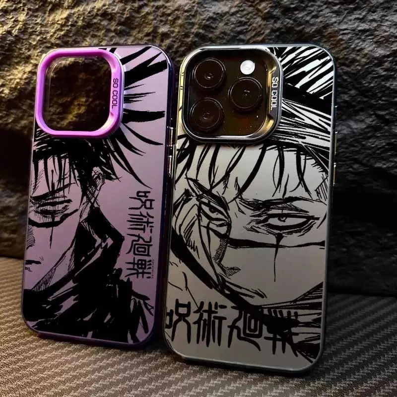 Jujutsu Kaisen Anime Phone Case for iPhone 17,16,15,14,13,12,11,Pro,Max,Plus Phone Cover Anti Fall Matte Back Cover