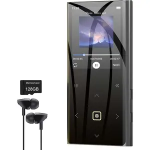 160GB MP3 Player for  with  Portable  Player 2.4" Large Screen Built-in Speaker Support Video FM Radio Voice Recorder E-Book Earphones Included