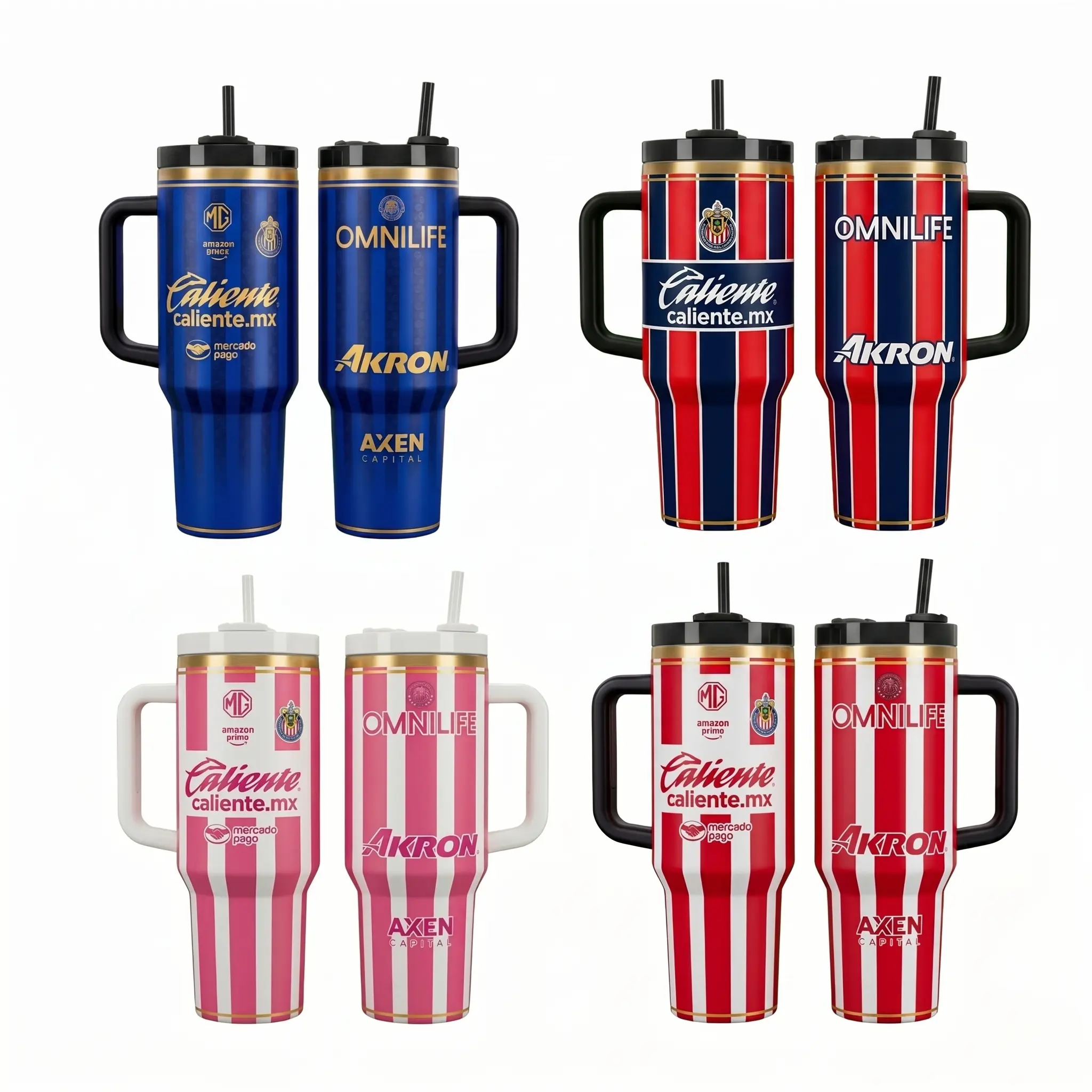25 26 Chivas Guadalajara Tumbler 40oz 20oz Handle, Cup Soccer Club Mug Fan Drinkware Gift, Gift for fan
