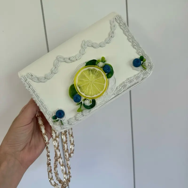 Lemon And Blueberry Cake Purse
