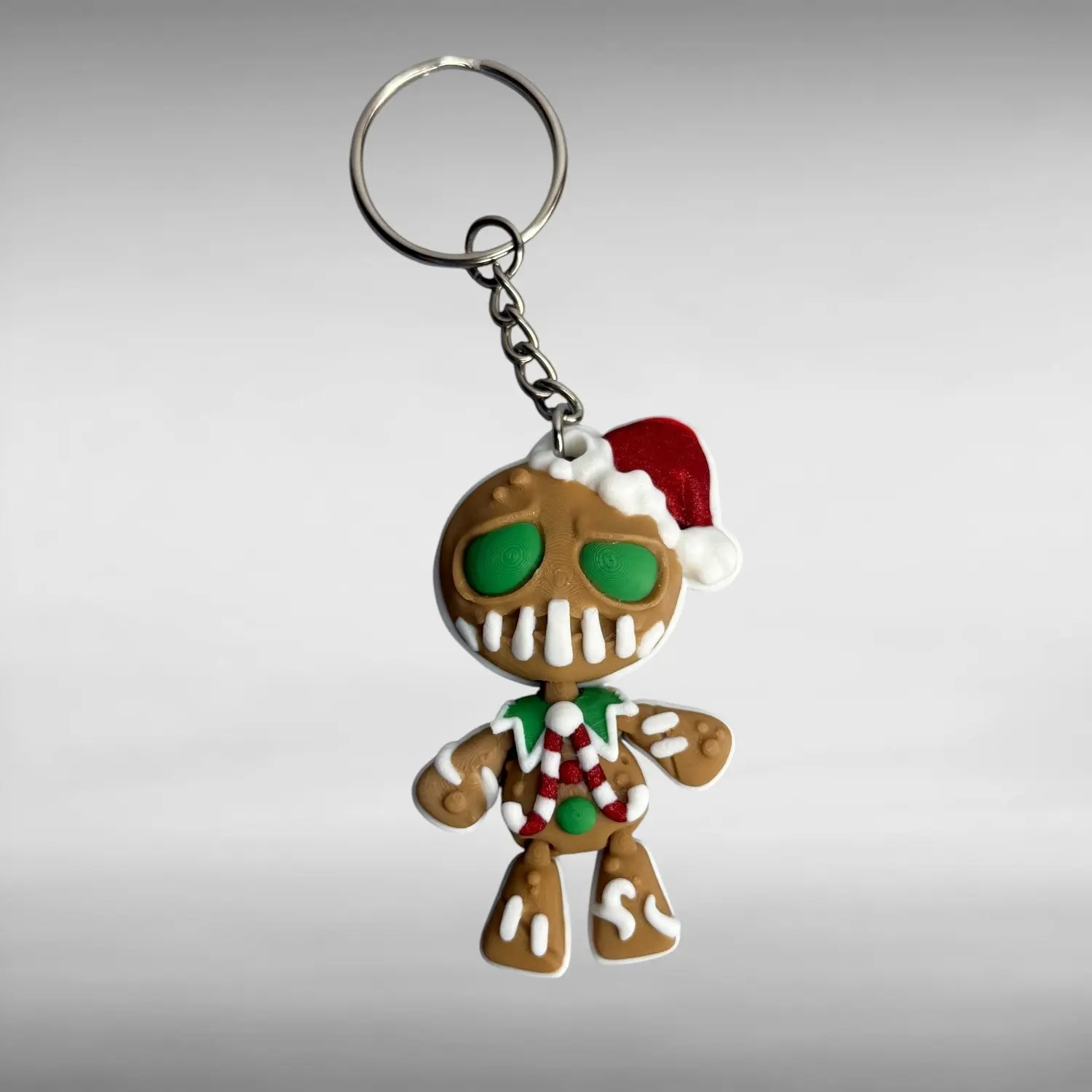 Creepy Gingerbread Man Keychain - Fashion Accessory for Daily Use