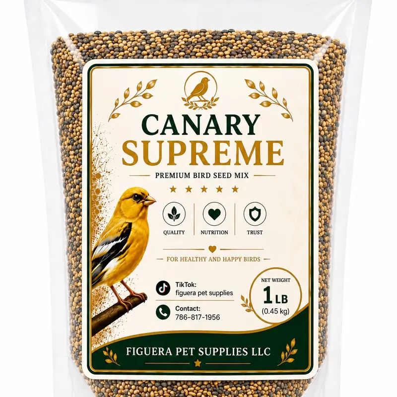 Premium Bird Seed Mix - Especial Blend Bird Food for Ornamental Canaries, Supports Healthy Diet & Singing Capabilities