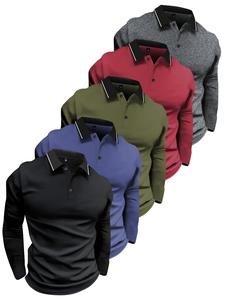 men's solid long sleeve polo shirt, polo collar longsleeves shirt, casual regular fit button front top for summer, fashion men's plain clothes for daily wear, spring & fall clothes, vintage clothing, smooth casual fit menswear, casual comfy collared