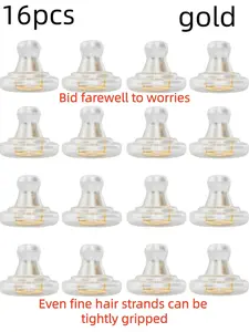 16pcs Silicone Ear Plugs, 18k Safety Lock Design, Dangle Earring Replacement, Non-Irritating Unisex Ear Plugs, Body Jewelry