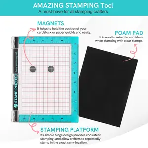 Stamp Positioning Tool Stamp Positioner For Stamp Positioning Tools Sticky Mats To Hold Stencil and Cardstock