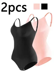 Women's Slimming Shapewear Set, Seamless Body Sculpting Underwear, Adjustable Straps & Hooks, All-Season Wear, Elegant Design, Seamless Body Shaper