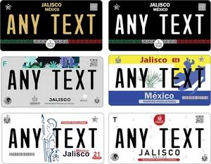 Placas JALISCO Personalizadas Mexican License Plates Custom