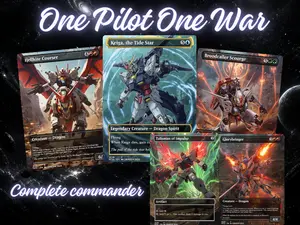 One Pilot One War – Custom Mecha Commander Deck | 100 Card EDH Proxy Deck + Tokens