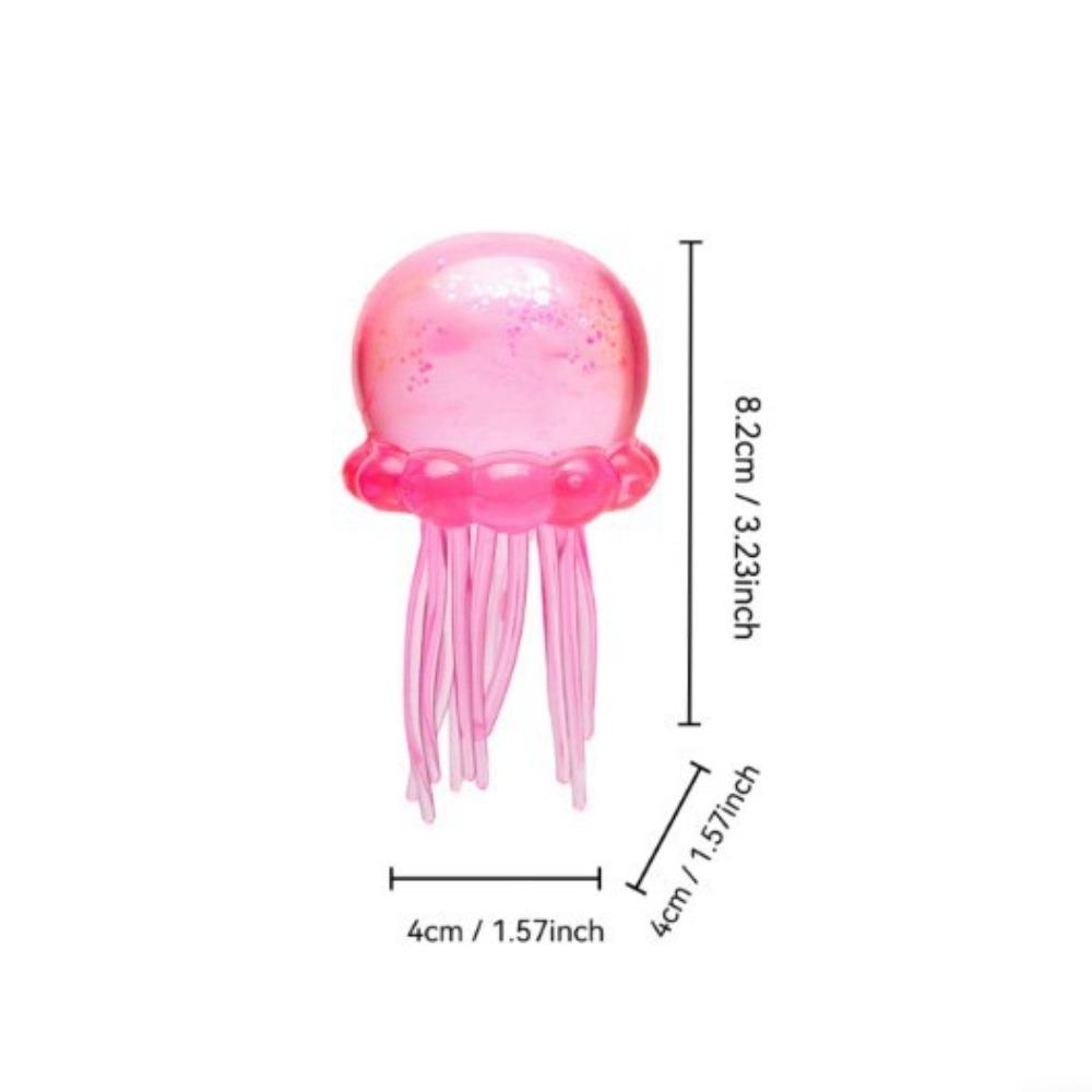 Jellyfish Design Squeeze Stress Ball, FidgetStress Ball, Ice Squeeze Cube-Drop MaltSugar Balls: Sensory Squishy Toys for Anxiety and Stress