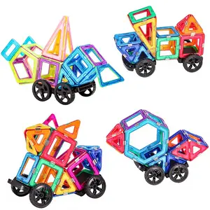 Magnetic Building Blocks Set, Stem Magnet Blocks, Strong Magnetic Desk Puzzle Toy, Educational Kids Toy, Unisex Assembly Kit for Boys & Girls, Magnetic Tiles Stacking