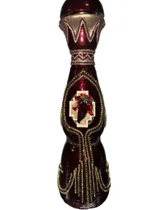 Hand Painted Empty Tequila Bottle