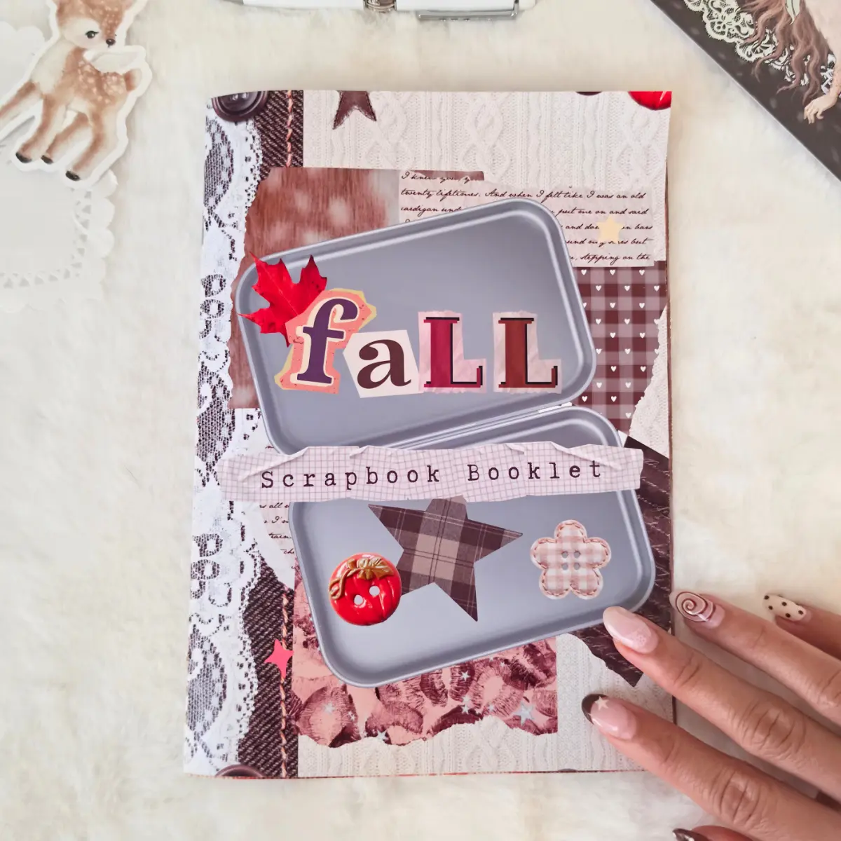 Fall Scrapbook Paper Booklet