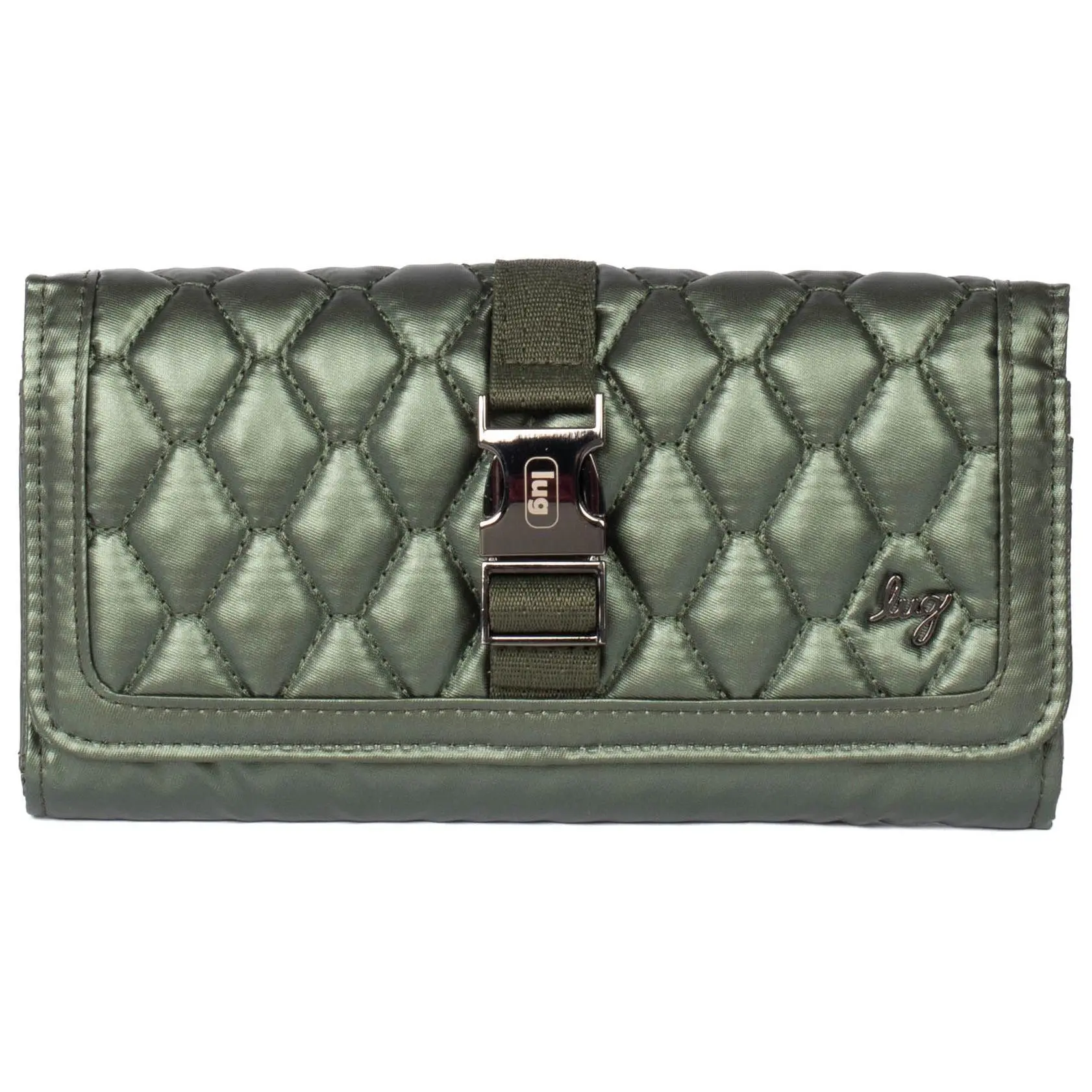Lug Classic Quilted Wallet with Buckle Closure - Throttle