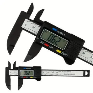 Electronic Digital Caliper – 150mm / 100mm, Carbon Fiber Scale Gauge, for Inner and Outer Diameter Measurement