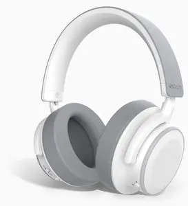 ASTRUM MX PRO Bluetooth Hybrid ANC Headphones, Wear Detection, Comfort Fit, AptX Low Latency, Up to 30H Playtime, Dual Pairing- iPhone/Android (White)