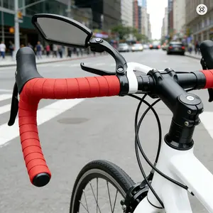 2 Pcs 360-Degree Rotating ABS Bicycle Mirror for Blind Spot Rearview Safety - Suitable for Handlebar Installation, Adjustable Rotating Bike Mirror for Clear Visibility, Ideal for Mountain Bikes, Bicycles, Electric Vehicles And Commuting, Bicycle Mirrors