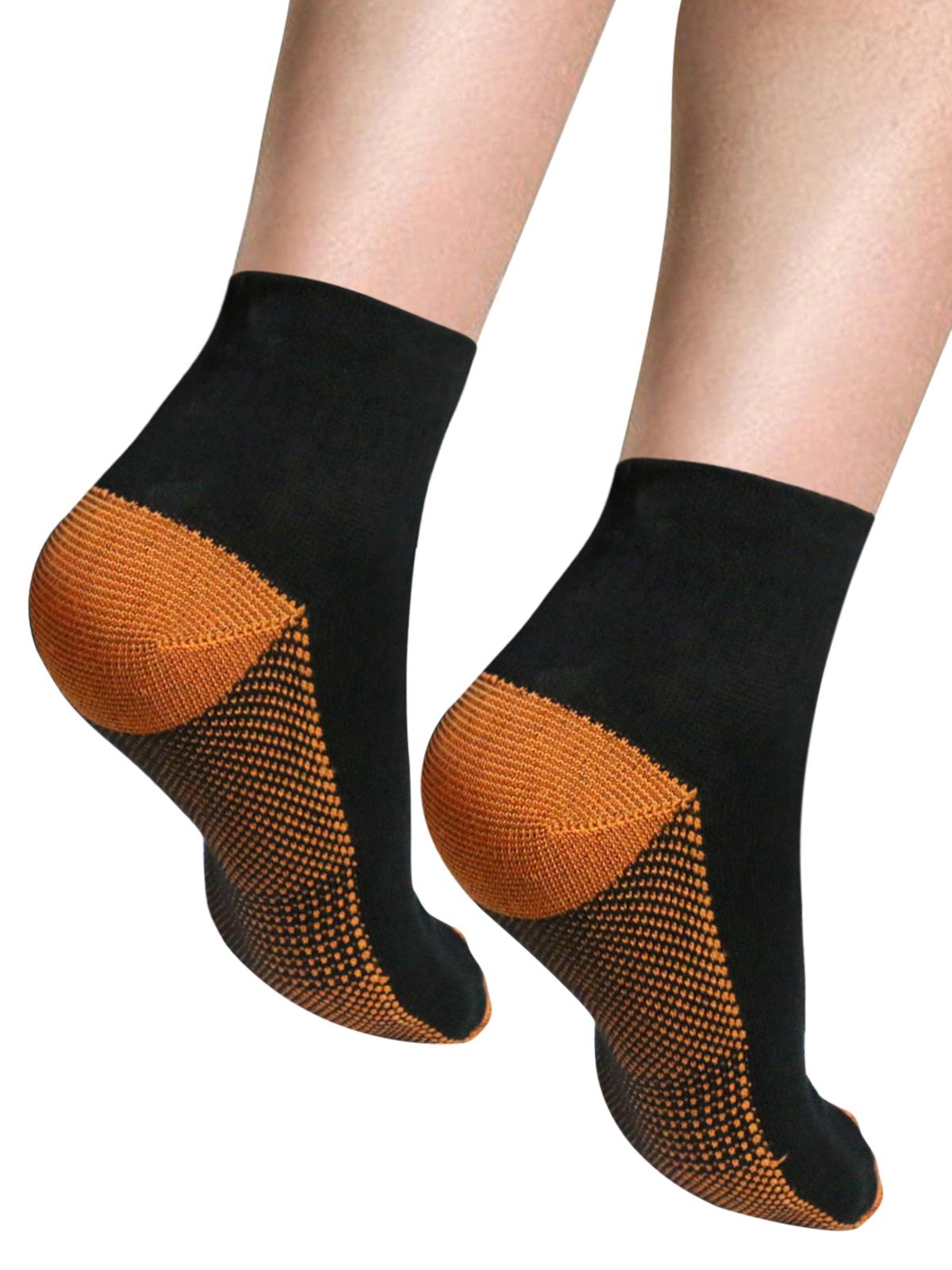 Premium Copper Compression Sport Socks with Cotton Comfort, Designed for Foot Support During Hiking, Running, Training and Everyday Use, Suitable for Both Men and Women for Active & Resting Moments