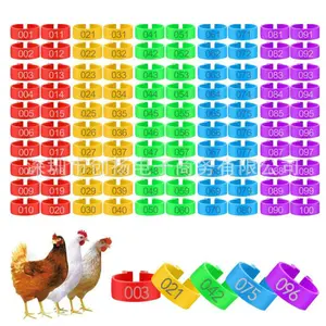 【Spring Glow Up】50 Pieces 16 mm Chicken Leg Bands Numbered Chicken Leg Rings Identification Leg Bands Multicolor Poultry Clip on Leg Bands Chicken Name Tags for Chickens Gamefowl Turkey Duck Goose Guinea Hens(16 mm)