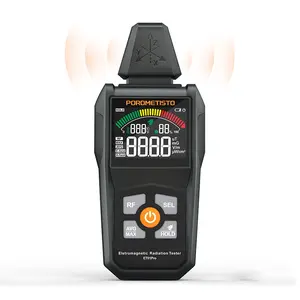 POROMETISTO-ET01Pro EMF Meter, 5-in-1 Multifunctional Electromagnetic Radiation Tester, High-Frequency RF Measurement 30MHz-8GHz, 3-Axis Magnetic/Electric Field Detection with Ambient Temperature & Humidity Monitor, Home Radiation Testing Tool