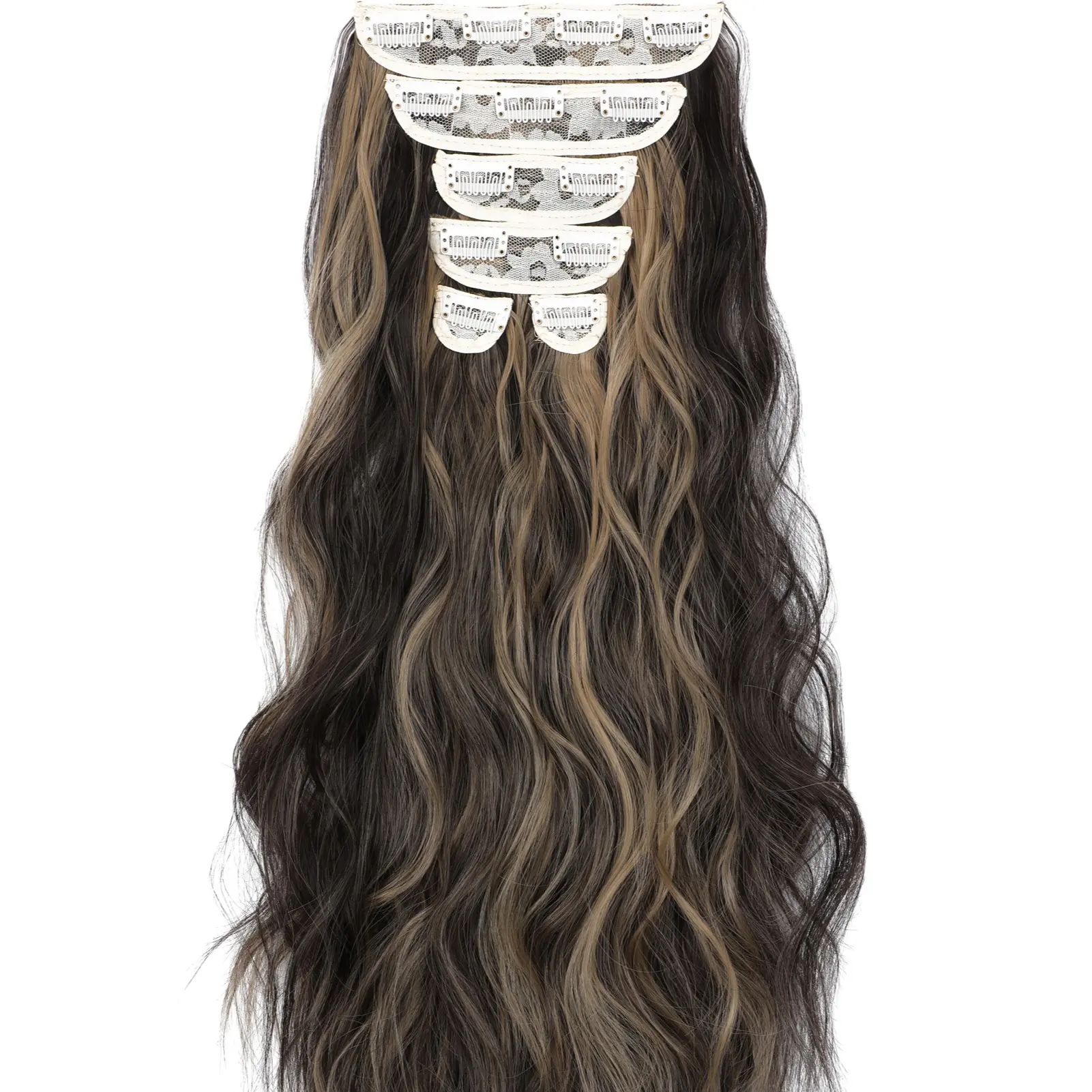 Dark Brown Mix Ash Blonde