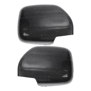 1 Pair Car Rear View Driver Passenger Side Mirror Cover Cap Overlay for Lexus LX470 1998-2007 for Toyota Land Cruiser Mirror Guard Covers Exterior Decoration Trims