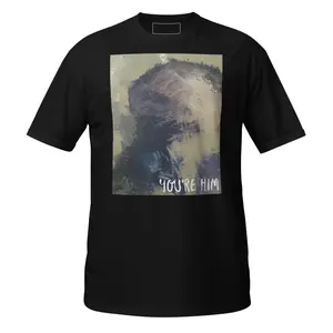 You're Him - Soft Fitted Short Sleeve Crew Neck T-Shirt in Sport Grey 100% Ring-Spun Cotton for Summer Casual Wear