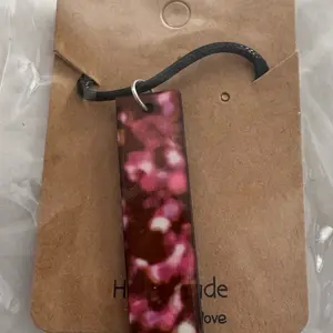 Pink Disco Rectangle Shaped Necklace for Women