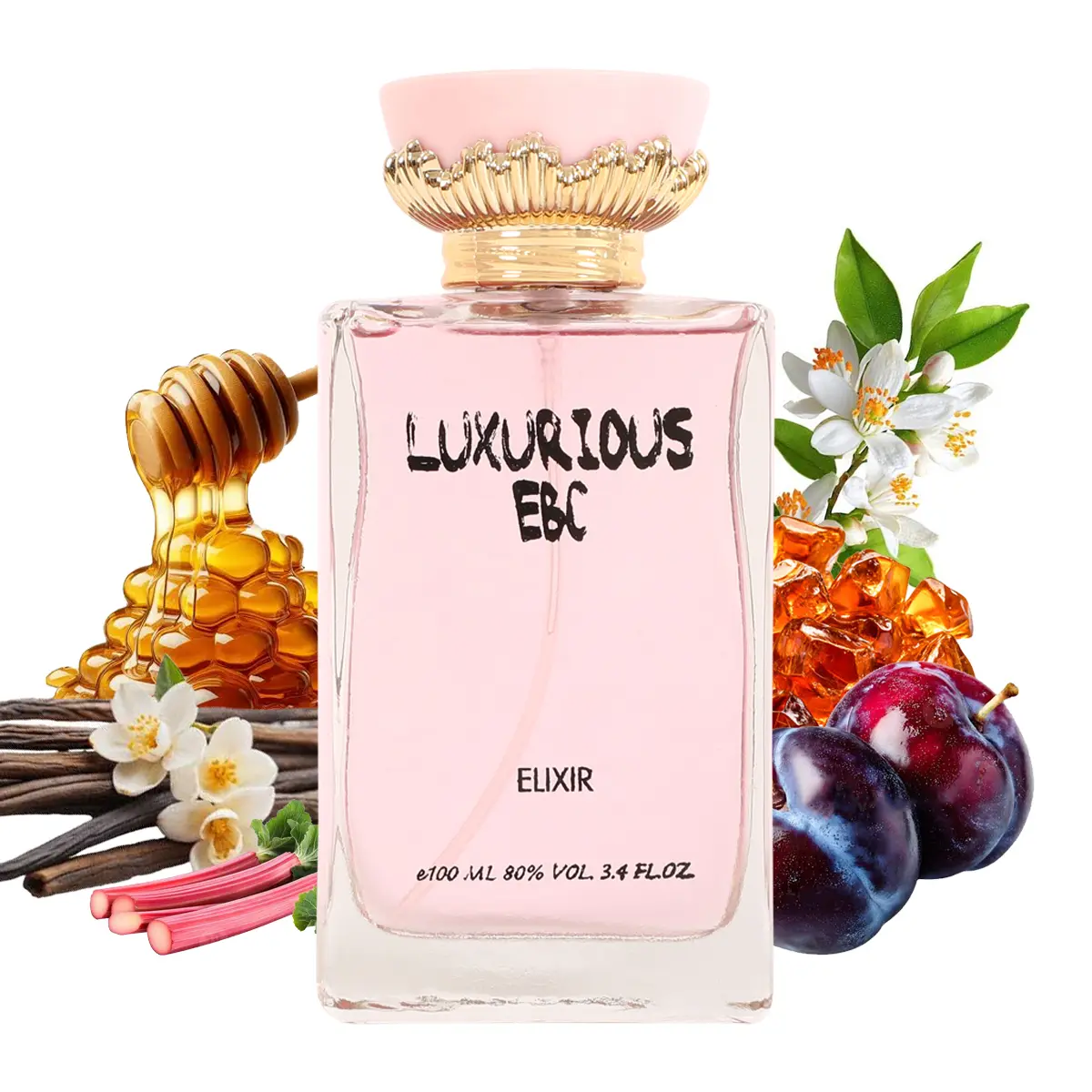 EBC Luxurious Elixir Eau De Parfum Natural Spray Vaporisateur 100ml 3.4fl.oz. Classic Fragrance for Everyday Use by Mys Scents