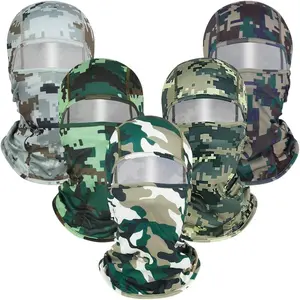 5 count Camo Balaclava Ski Face_Mask Full Face_Mask Windproof UV Protection Cover for Men Women Outdoor