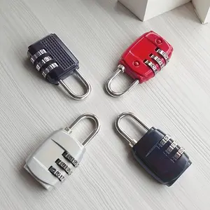 4-Pack Heavy-Duty Combination Padlocks with 999 Combos - Zinc Alloy 3-Digit Code Locks, Sturdy Metal Shackle Locks for Lockers, Gym Equipment, Backpacks, Fences, School, Office & Home Use - Battery-Free Operation (No Batteries Included) - Secure & Easy to