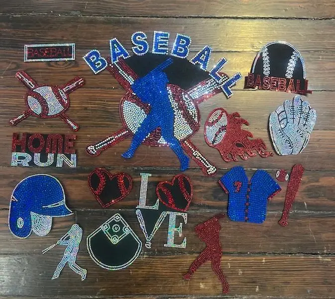 BASEBALL BLING Patch Set