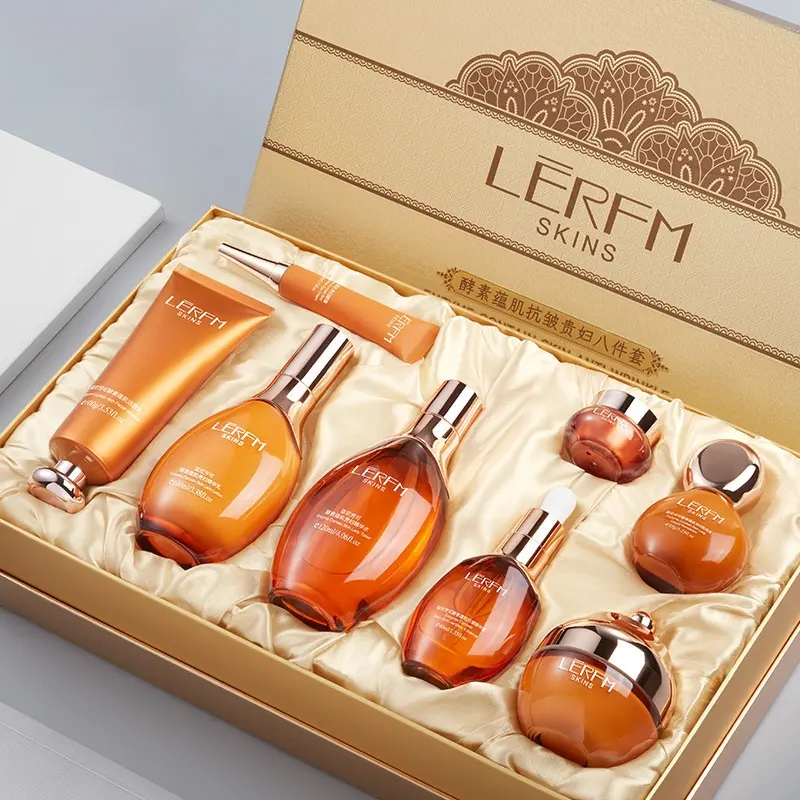 Enzyme Nourishing Skincare Set - Hydrating, Moisturizing, Moisture & Revitalizing, 8-Piece Collection, Eight Piece Set