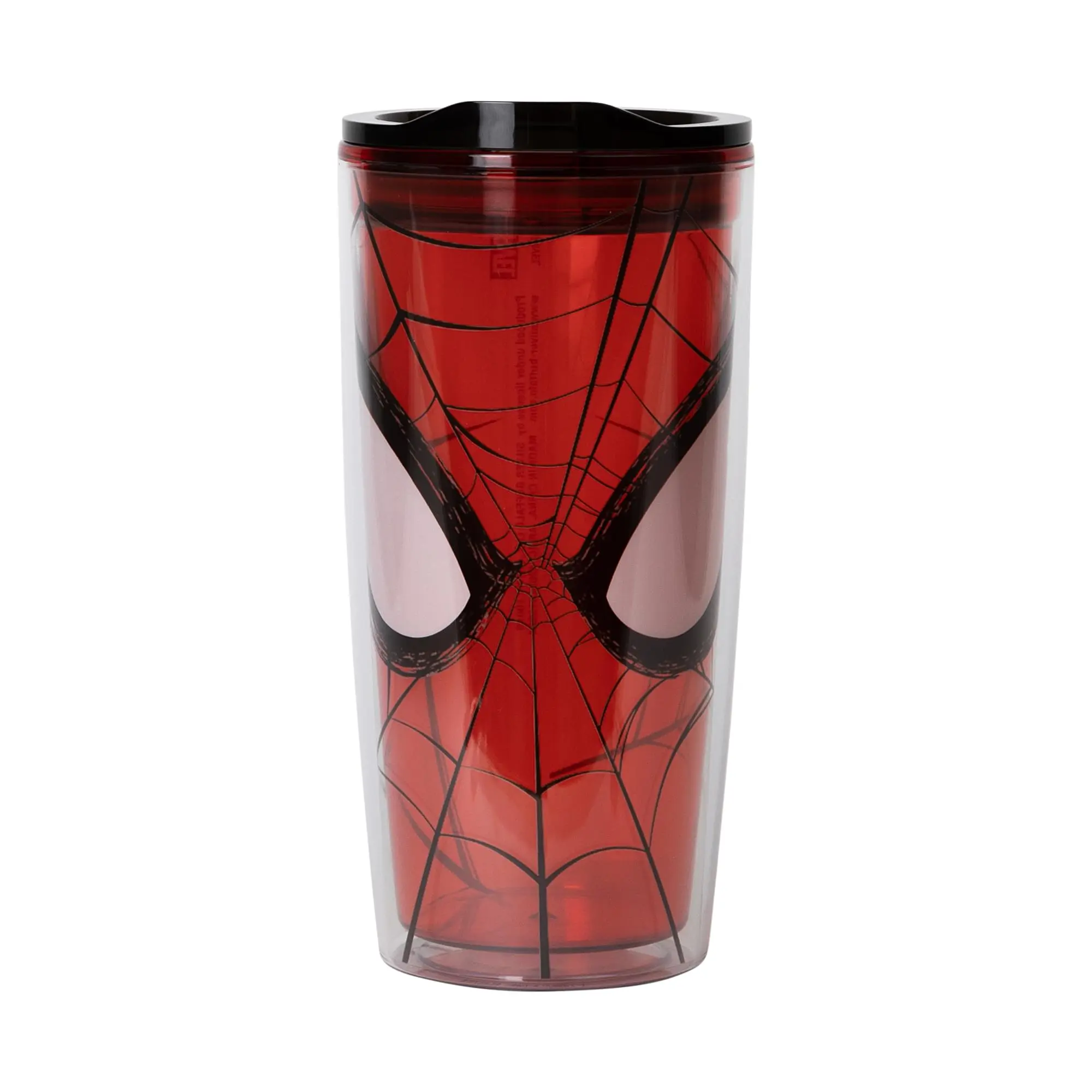 Marvel Spider-Man Face Plastic Travel Tumbler With Lid | Holds 20 Ounces Marvel Spider-Man Face Plastic Travel Tumbler With Lid | Holds 20 Ounces