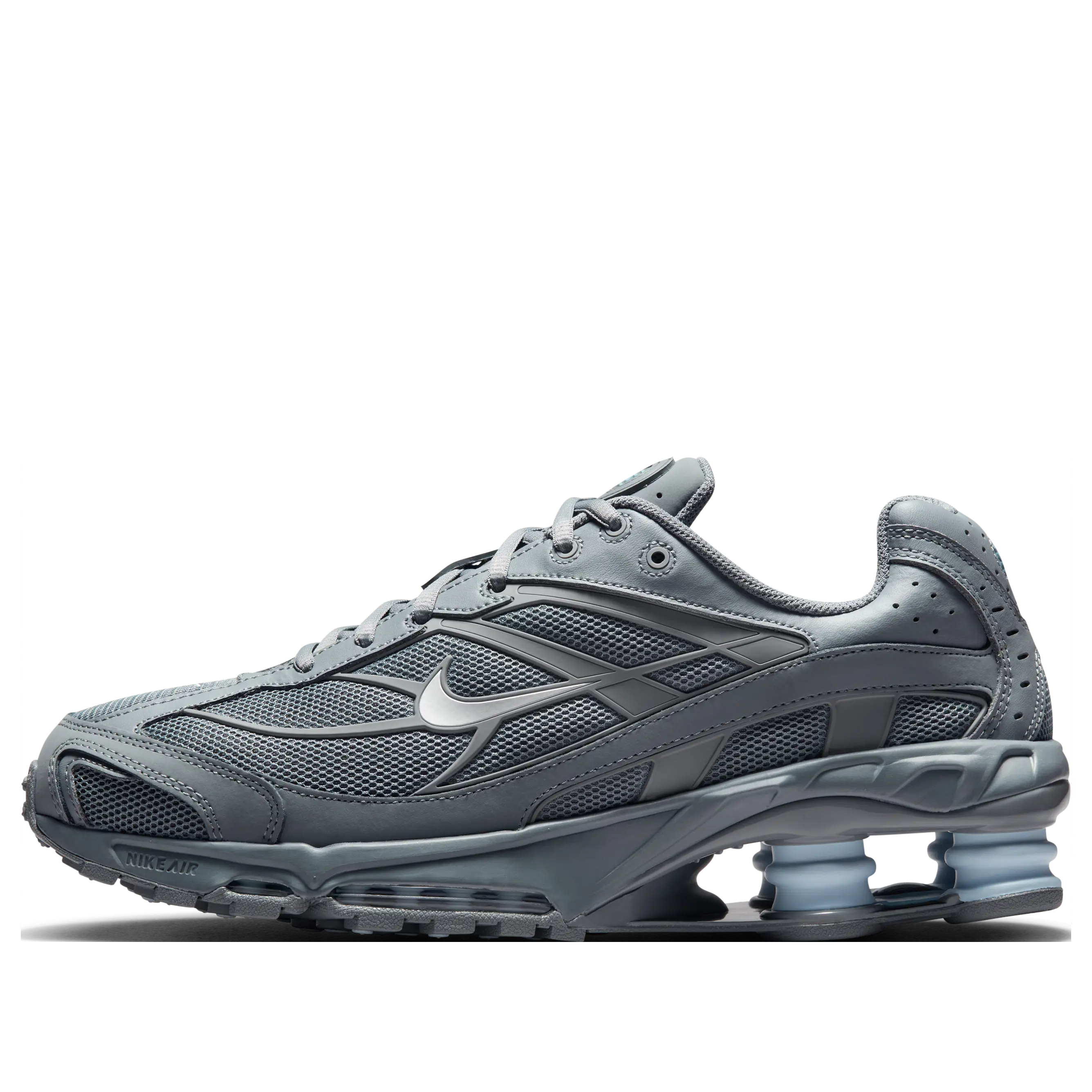 Nike Shox Ride 2 'Cool Grey Celestine Blue' II7635-003 Male Low Profile Running Sneaker with Mesh Panels, Multi-Size Sports Trainer