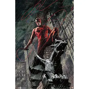 Daredevil Gargoyle Comic Poster