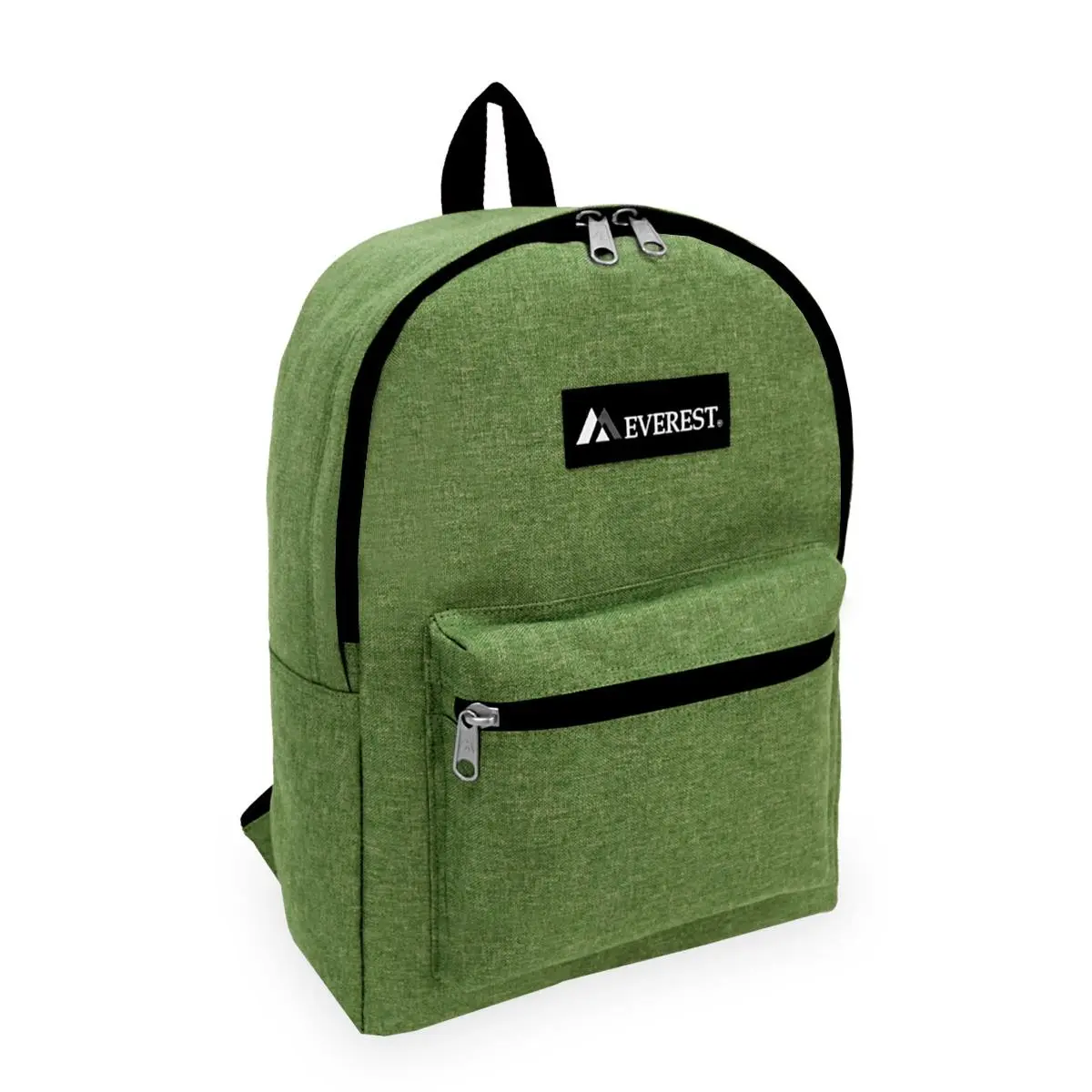 Everest 1045DM Classic Denim Backpack, 600D Polyester Lightweight 12 oz Unisex Daypack for School, Casual Style, 1 Size - Olive, Backpacks For School, One Size