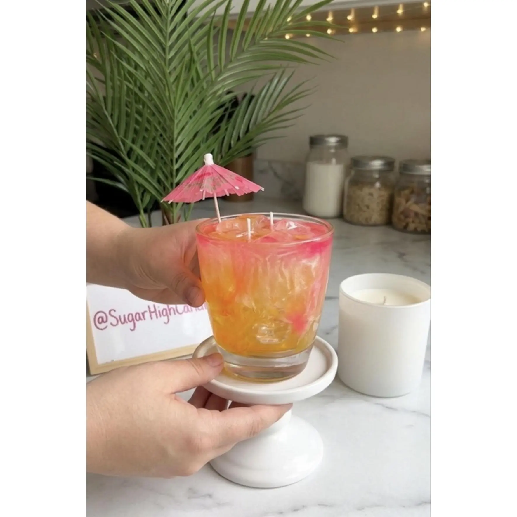 SugarHighCandles Tropical Cocktail candle