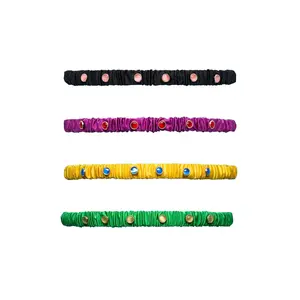 Spice Rack | Carnival Jewels Headband / Lemon zest - Lime Black - Spiced wine