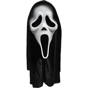 Adult Scream Mask |   Classic Ghost Face Slasher, Horror Movie Killer Costume Accessory
