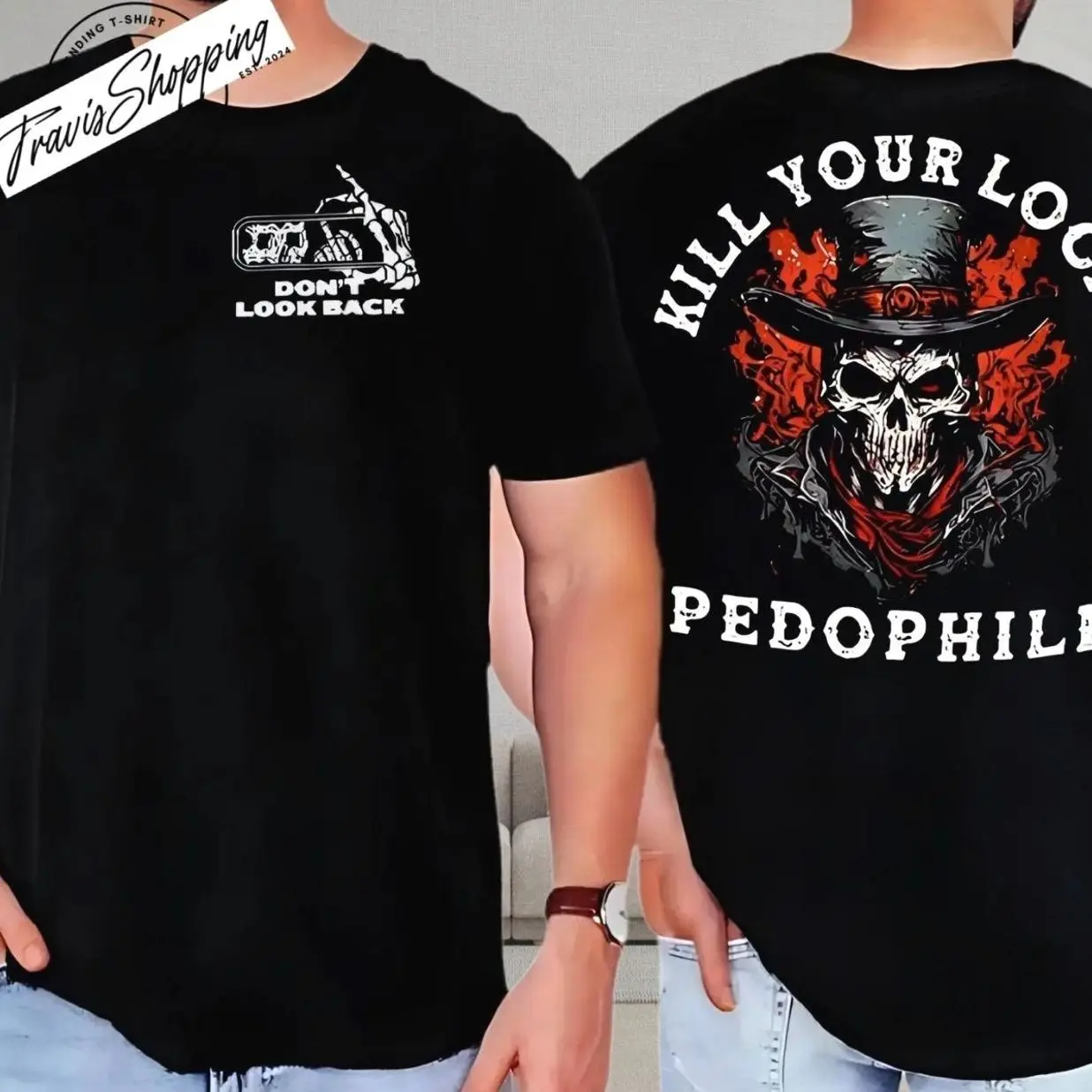 D3ad Your Local P3D0PHII3 Skeleton 2 Side Men's T-shirt, Motivational Hoodie, We Love Our Shirt