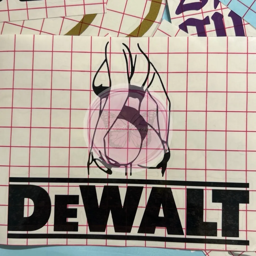 DeWalt Booty Decal, Dewalt Decal, Toolbox Decal, Car Decal, Truck Decal