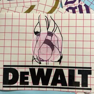 DeWalt Booty Decal, Dewalt Decal, Toolbox Decal, Car Decal, Truck Decal