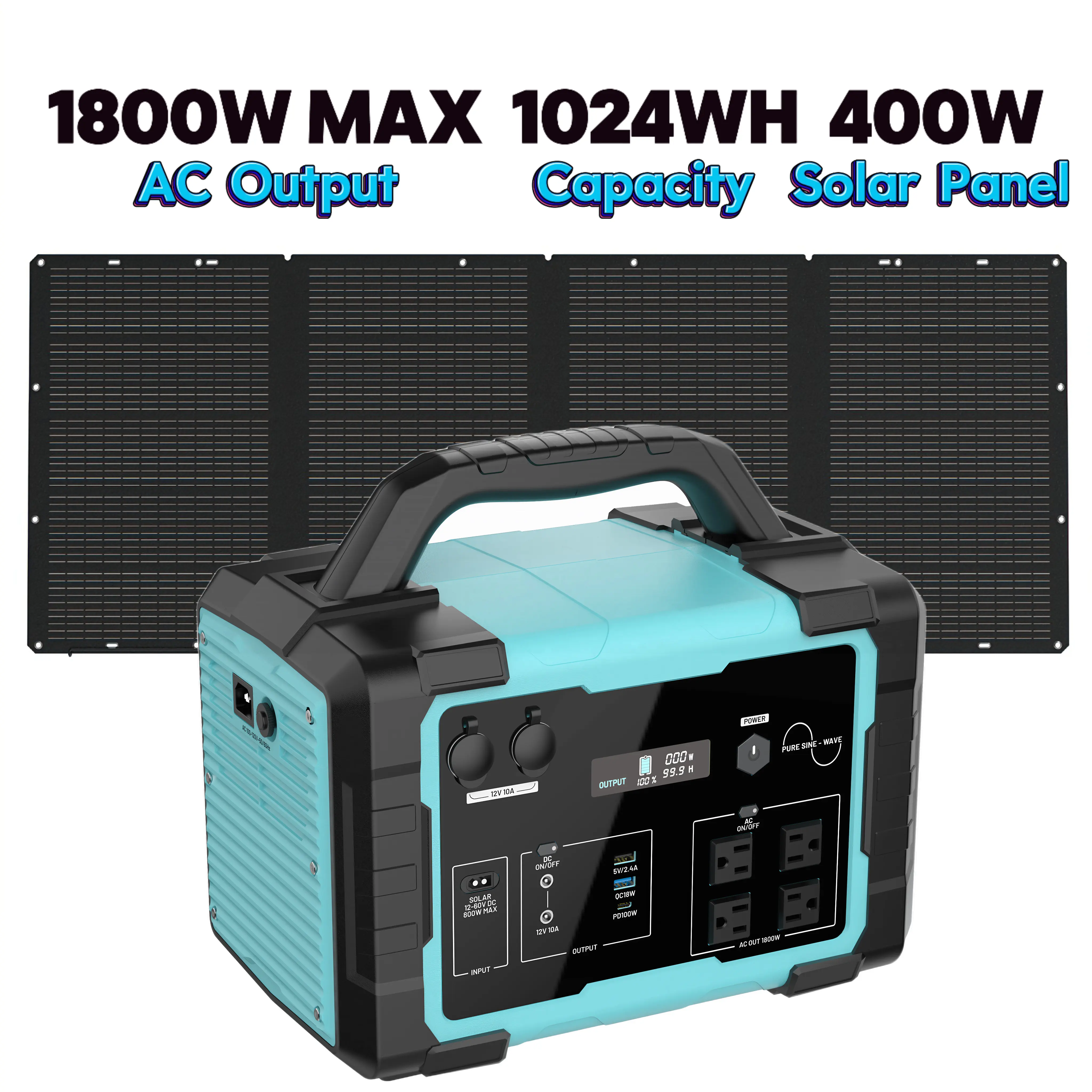 1800W*400 solar panel(blue)