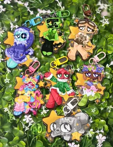 Toon Keychains | Shelly, Vee, Pebble, Bassie, Yatta, Astro, Bobette | Dandy’s World | Roblox