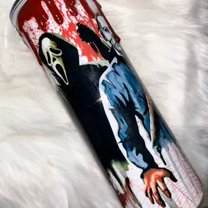 20oz Horror Junkie Blood Drip Tumbler