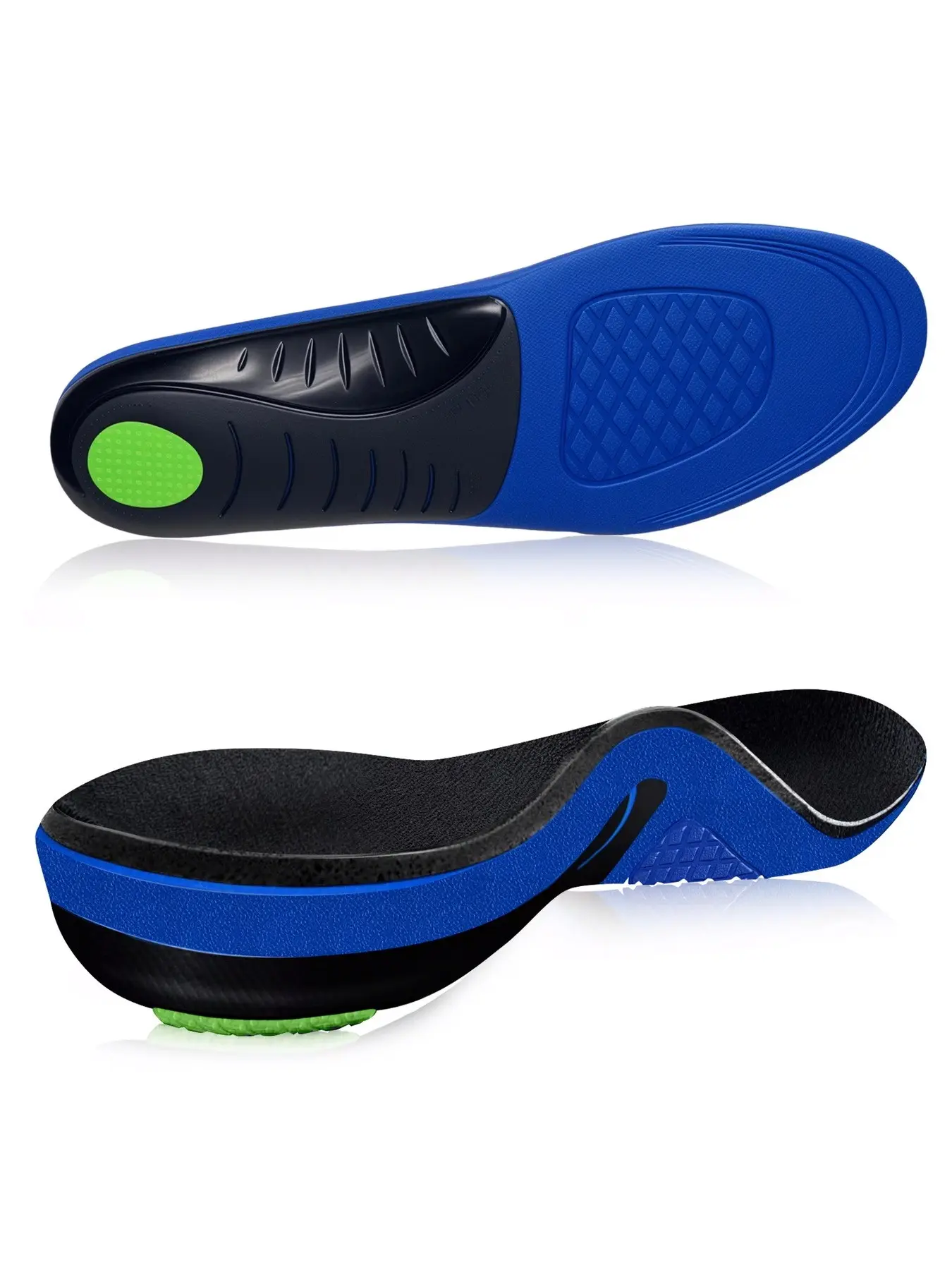 Orthopedic Shoe Inserts for Plantar Fasciitis, High Arch Support Shock Absorbing Insoles for Men & Women, All Season Comfort Footwear Accessories, Shock Absorption Comfy, Supportive Soles